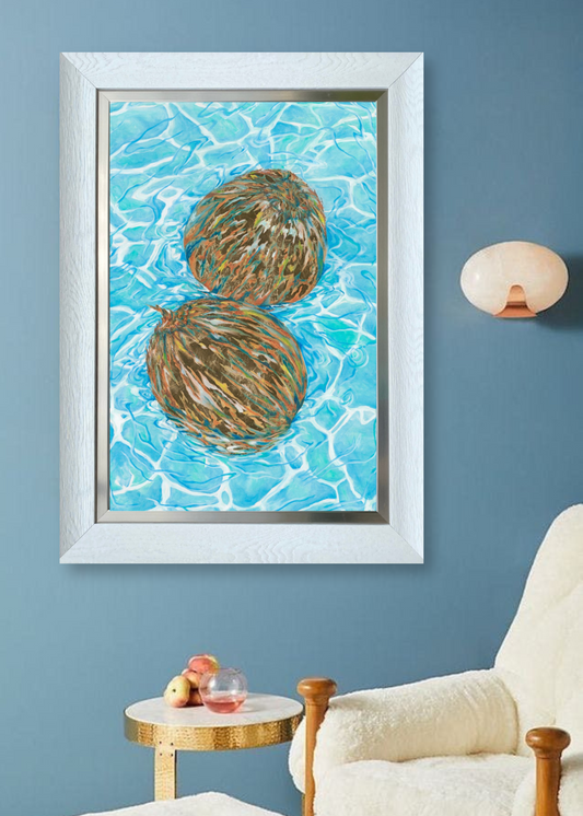 Framed Giclee print “Coconuts”