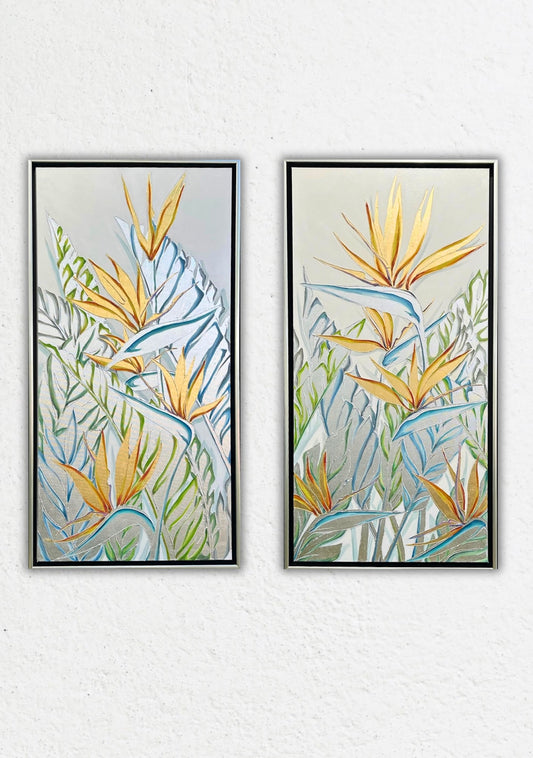 “SLICE OF PARADISE“ PAIR 24x48 inches each
