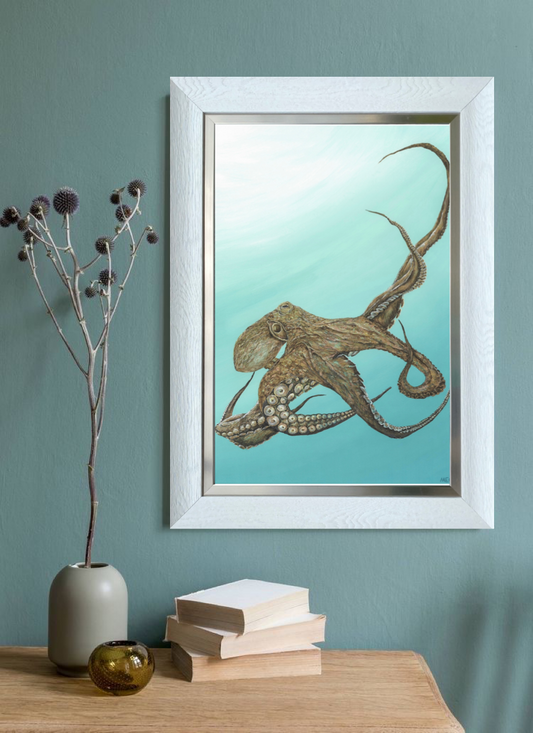 Framed Giclee print “Octopus”