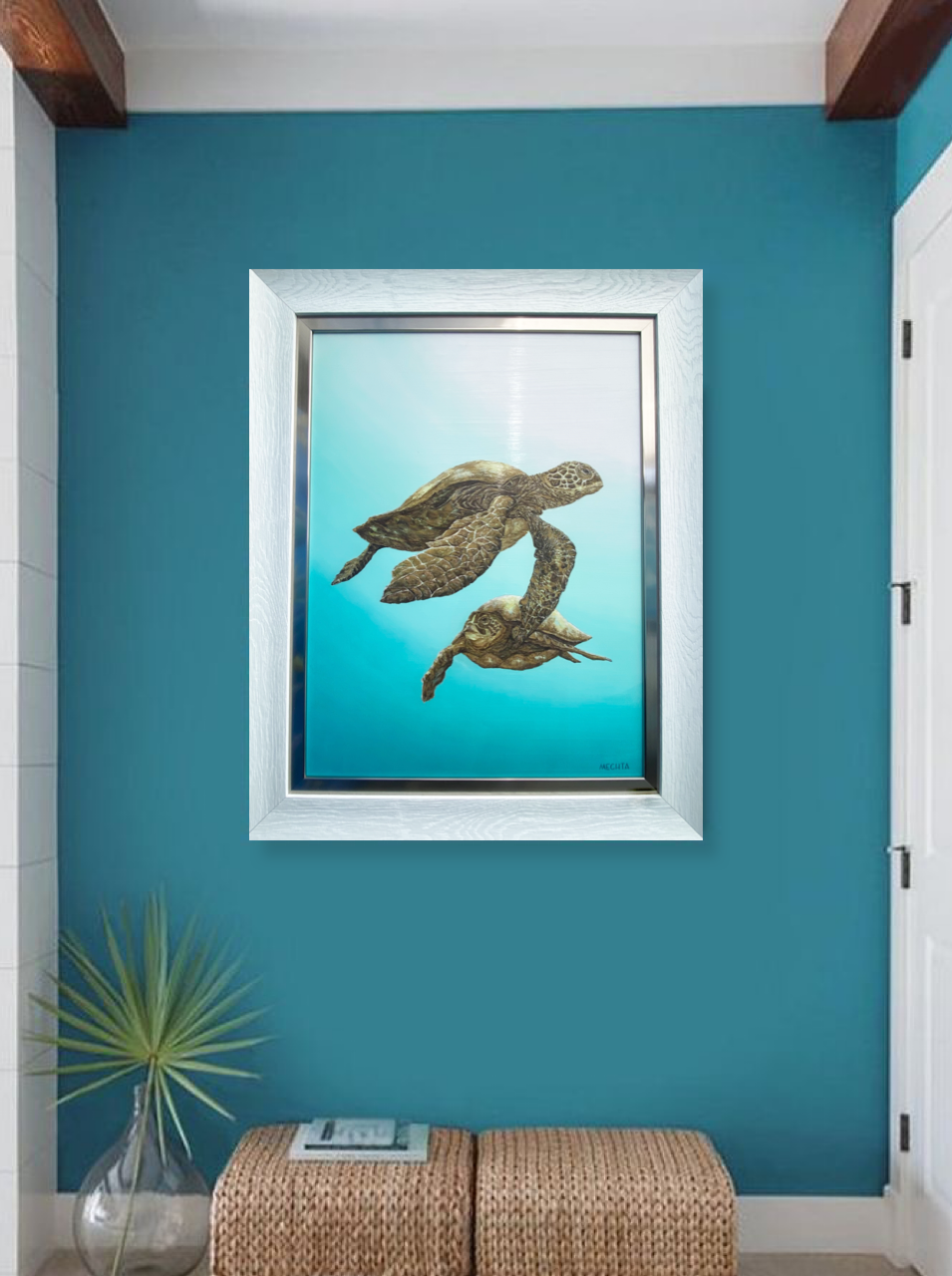 Framed Giclee print “Turtles”